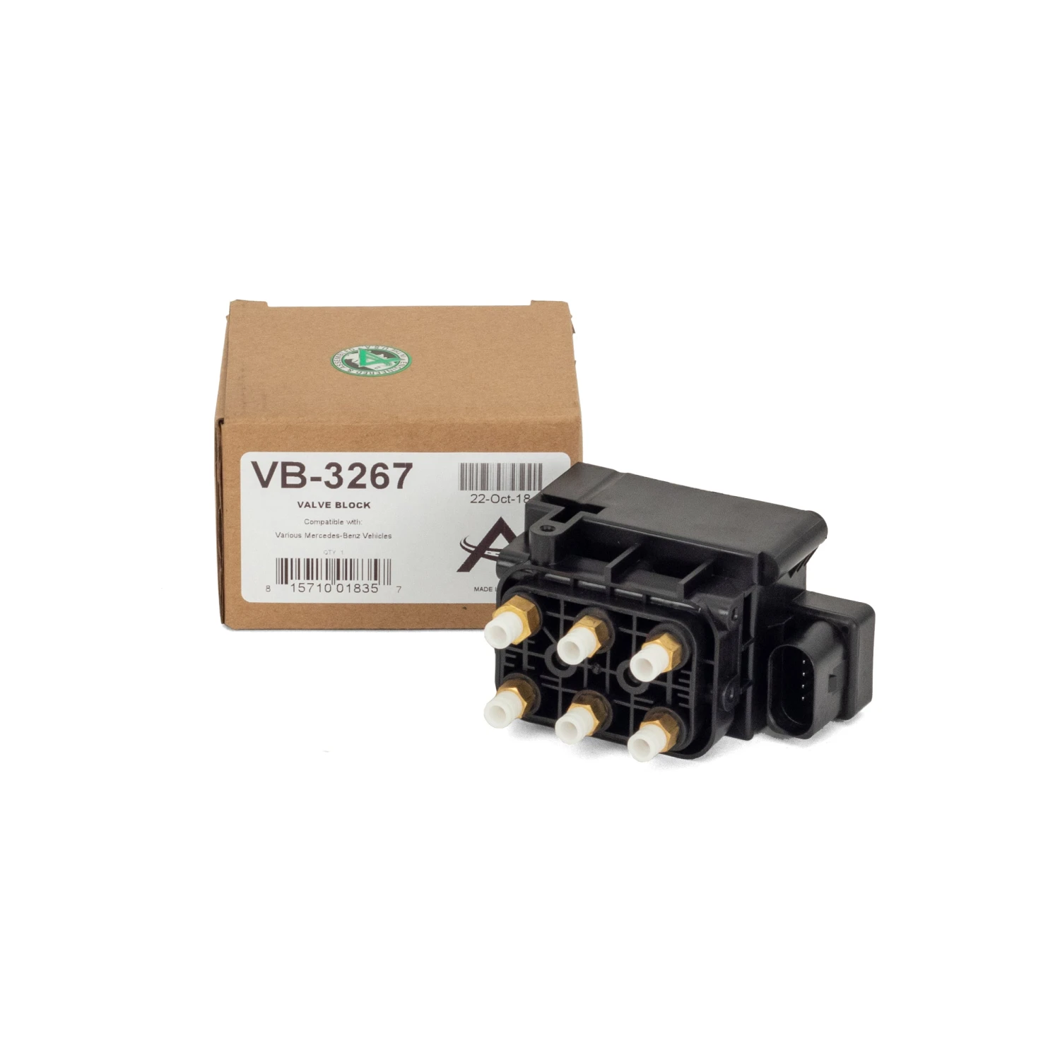 Arnott VB-3267 Solenoid Valve Block Mercedes-Benz GL/06-15 ML(W164/166, X164/166), S(W221/222), CL (W216), R (W251) Incl 4MATIC, AMG And Hybrids 5 Arnott VB-3267 Solenoid Valve Block Mercedes-Benz GL/06-15 ML(W164/166, X164/166), S(W221/222), CL (W216), R (W251) Incl 4MATIC, AMG And Hybrids - Image 3